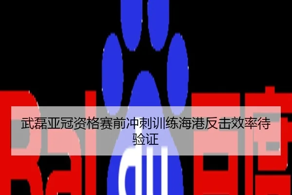 武磊亚冠资格赛前冲刺训练海港反击效率待验证